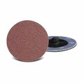 Cgw Abrasives Coated Abrasive Quick-Change Disc, 1-1/2 in Dia, 24 Grit, Coarse Grade, Aluminum Oxide Abrasive, Rol 59512